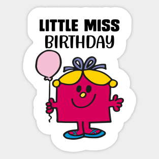 LITTLE MISS BIRTHDAY Sticker